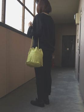 J&M Davidsonのショルダーバッグ（イエロー系）を使った人気