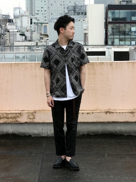 「Journal Standard TRISECT（トライセクト）のアイテム（パンツ）」を使った、大木さん（メンズ・171cm）の夏コーディネート