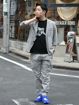 大木さん（メンズ・171cm）の夏コーディネート