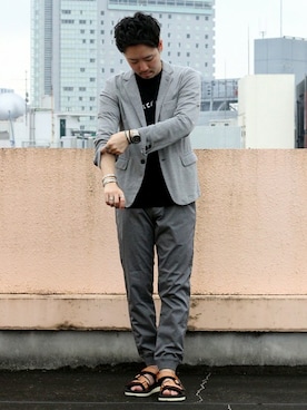 「suicoke」｜大木さん（メンズ・171cm）の夏コーディネート