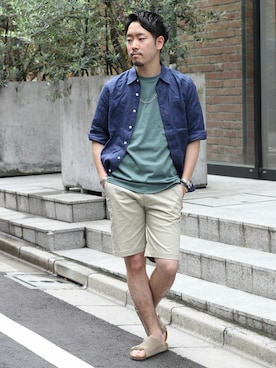 大木さん(メンズ・171cm)の夏コーディネート