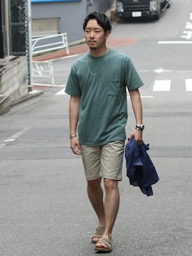 「ショーツスタイル」｜大木さん（メンズ・171cm）の夏コーディネート