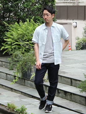 大木さん(メンズ・171cm)の夏コーディネート