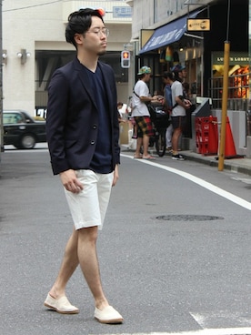 「summer style」｜「アイテム（ジャケット/アウター）」を使った、大木さん（メンズ・171cm）の夏コーディネート