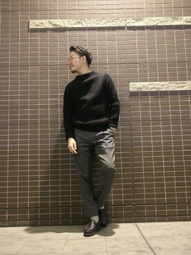 「Andersen-Andersen（アンデルセンアンデルセン）のアイテム」を使った、大木さん（メンズ・171cm）の秋コーディネート
