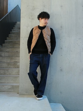「Andersen-Andersen（アンデルセンアンデルセン）のアイテム」を使った、大木さん（メンズ・171cm）の冬コーディネート