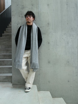 「Andersen-Andersen（アンデルセンアンデルセン）のアイテム」を使った、大木さん（メンズ・171cm）の冬コーディネート