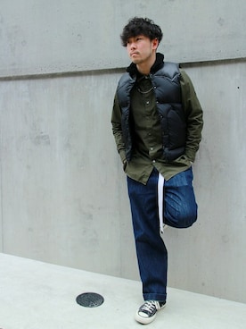 「Journal Standard TRISECT（トライセクト）のアイテム」を使った、大木さん（メンズ・171cm）の冬コーディネート