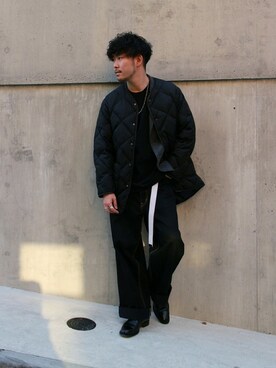 「Journal Standard TRISECT（トライセクト）のアイテム（ジャケット/アウター）」を使った、大木さん（メンズ・171cm）の冬コーディネート