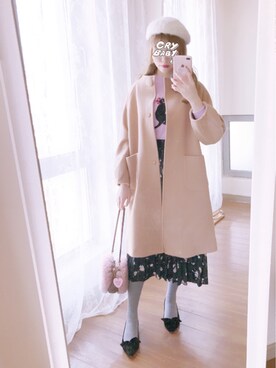 Nanaa__さん（レディース・161cm）の冬コーディネート