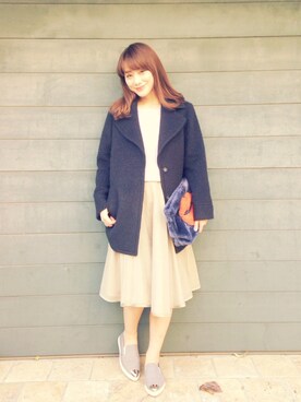 「Casselini（キャセリーニ）のアイテム」を使った、田山総子さん（メンズ・160cm）の秋コーディネート