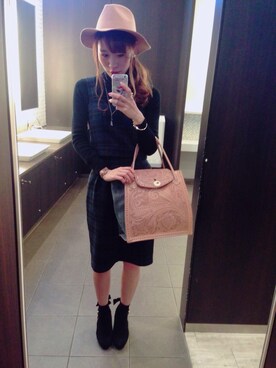 「FROMFIRST musee（フロムファーストミュゼ）のアイテム（帽子）」を使った、mayukaさん（レディース・157cm）の秋コーディネート
