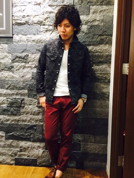 「MK MICHEL KLEIN HOMME （エムケーミッシェルクランオム）のアイテム（パンツ）」を使った、SIGAKIさん（メンズ・172cm）の夏コーディネート