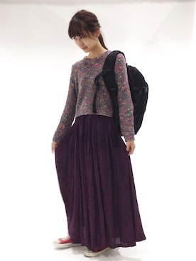 行木由香里さん（レディース・168cm）の秋コーディネート