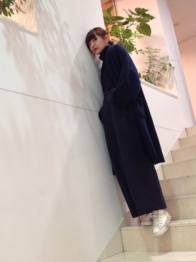 「DRWCYS（ドロシーズ）のアイテム（その他アウター）」を使った、行木由香里さん（レディース・168cm）の秋コーディネート