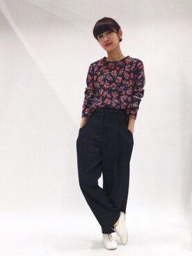 行木由香里さん（レディース・168cm）の冬コーディネート