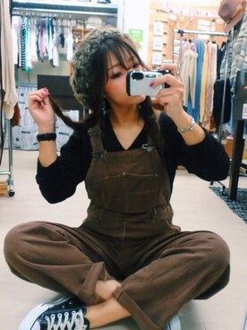 「CONVERSE（コンバース）のconverse（コンバース） ALL STAR OX（オールスターOX）（スニーカー）」を使った、yuiさん（レディース・160cm）の秋コーディネート