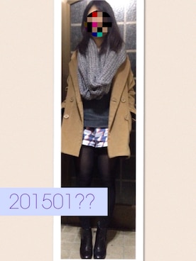 「mystic（ミスティック）のアイテム（ステンカラーコート）」を使った、まゆねーず。。さん（レディース・151cm）の秋コーディネート