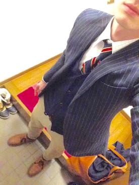 「VISARUNO（ビサルノ）のアイテム（ジャケット/アウター）」を使った、Danny Williamsさん（メンズ・177cm）の冬コーディネート