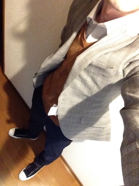 「CONVERSE（コンバース）のCONVERSE コンバース ジャック パーセル / JACK PURCEL（スニーカー）」を使った、Danny Williamsさん（メンズ・177cm）の冬コーディネート