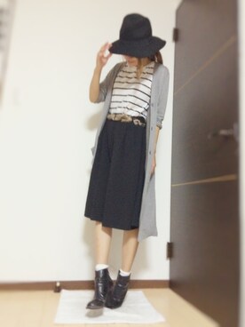 「DHOLIC（ディーホリック）のアイテム（ブーティ）」を使った、Natsu♡さん（レディース・162cm）の秋コーディネート