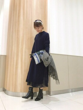 Natsu♡さんの「manipuri バルーンスカーフ◆」を使ったコーディネート