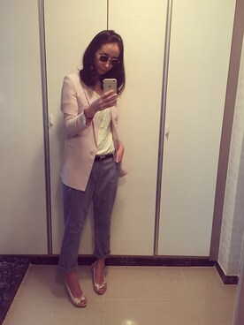 「HUGO BOSS（ヒューゴボス）のアイテム」を使った、pinkoriさん（レディース・170cm）の秋コーディネート