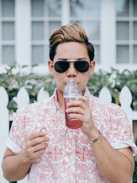 「alohashirt」｜ranchrexさん（メンズ・168cm）の夏コーディネート