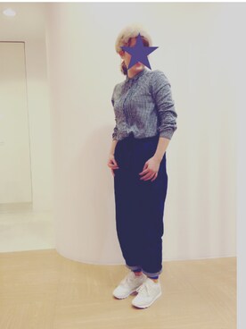 「マムジーンズ」｜furuさん（レディース・163cm）の冬コーディネート