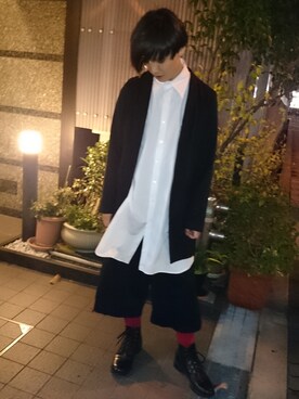 「COMME CA DU MODE（コムサデモード）のアイテム（その他アウター）」を使った、カズヒロさん（メンズ・170cm）の秋コーディネート