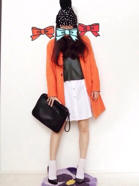 「ハグマグ」｜「アイテム（ノーカラージャケット）」を使った、midori さん（レディース・158cm）の秋コーディネート