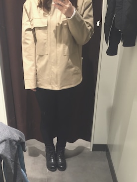 「MIXXO（ミッソ）のアイテム（ブルゾン）」を使った、奶糖少女MIKO酱さん（レディース・156cm）の秋コーディネート