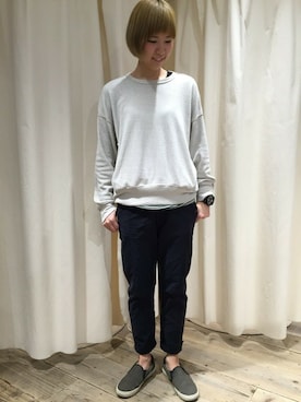 「アイテム（その他トップス）」を使った、mahoさん（レディース・161cm）の春コーディネート