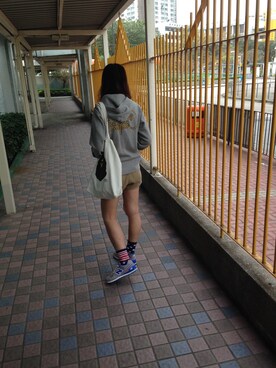 「A BATHING APE（アベイシングエイプ）のアイテム（ピーコート）」を使った、Onkiさん（レディース・167cm）の夏コーディネート