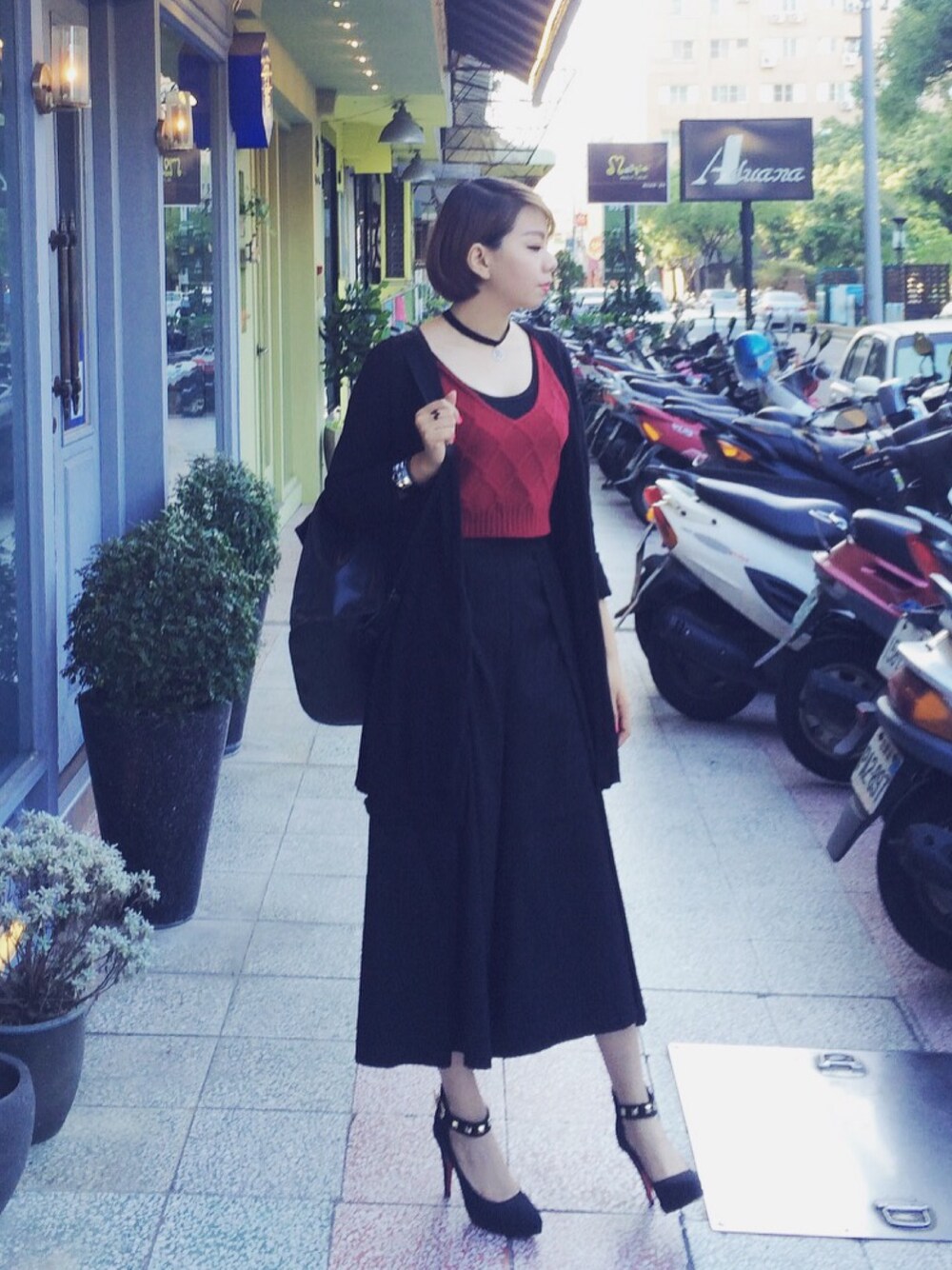 「dressup」｜「soul marketのアイテム（その他パンツ、ブラック系）」を使った、Saさん（レディース・163cm）の秋コーディネートの1枚目の写真