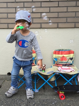 harumuneさん（キッズ・100cm）の秋コーディネート