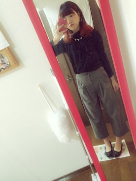 「aveil（アベイル）のアイテム（パンツ）」を使った、み くさん（レディース・160cm）の秋コーディネート