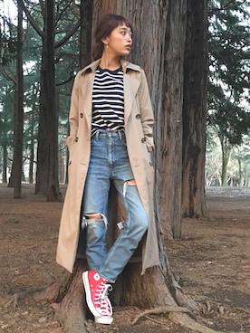 近藤千尋さん(レディース・160cm)の冬コーディネート