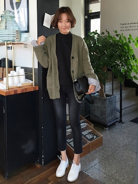 「オックスフォードシューズ」｜ZEMMAWORLDさん（レディース・164cm）の冬コーディネート
