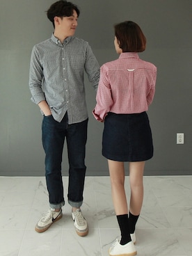 「ペアルック」｜ZEMMAWORLDさん（レディース・164cm）の春コーディネート