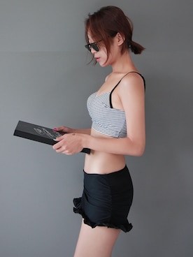 「アイテム（水着）」を使った、ZEMMAWORLDさん（レディース・164cm）の夏コーディネート