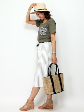 maoさん（レディース・168cm）の夏コーディネート