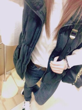 「POLO RALPH LAUREN（ポロ ラルフ ローレン）のアイテム（シャツ/ブラウス、ホワイト系）」を使った、risaさん（レディース・152cm）の春コーディネート