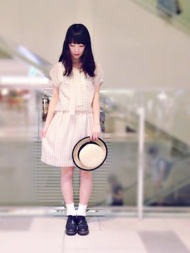 「KATHARINE ROSS（キャサリンロス）のアイテム（キャミソール）」を使った、AYUMIさん（レディース・166cm）の夏コーディネート