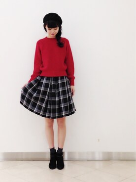 「KATHARINE ROSS（キャサリンロス）のアイテム（ブーティ）」を使った、AYUMIさん（レディース・166cm）の秋コーディネート