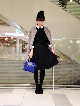 「KATHARINE ROSS（キャサリンロス）のアイテム（ブーティ）」を使った、AYUMIさん（レディース・166cm）の秋コーディネート