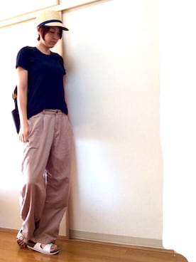 「nusy（ヌージー）のアイテム」を使った、shihomiさん（レディース・168cm）の夏コーディネート