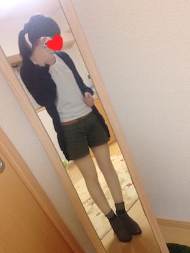 「ショーパン」｜「アイテム（ブーティ）」を使った、あおむしさん（レディース・158cm）の春コーディネート