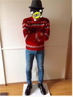 「Dr. Martens（ドクターマーチン）のアイテム（パンプス）」を使った、teroroさん（メンズ・175cm）の秋コーディネート