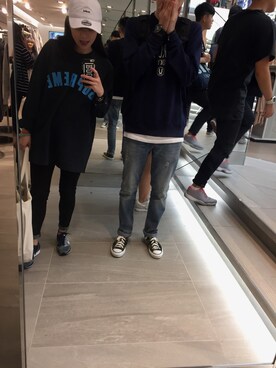 「UNDERCOVER（アンダーカバー）のアイテム（バッグ）」を使った、KAY.FUNGさん（レディース・158cm）の秋コーディネート